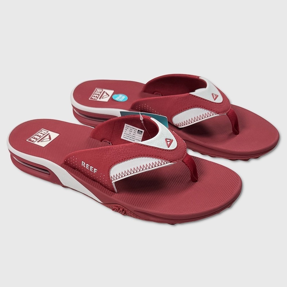 Reef Fanning Pregame / Tailgate Sandals  - NWT Mens Size 11 Crimson - #48628-FL4